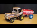 How To Make Tractor With Matchbox At Home DIY DC Motor Tractor