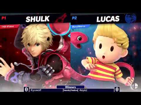 Smash@Sunken #69 - KyuWolf (Shulk) vs 4eyez (Lucas) - Ultimate Singles WR3