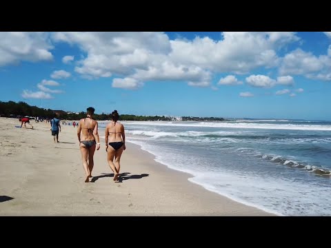 3D Tour: Beach Walk from Legian to Kuta, Bali - HD