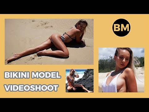Bikini Model Videoshoot on Hot Tropical Beach - Bikini Haul