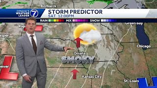 Beautiful Friday evening, watching air quality on Saturday in Omaha