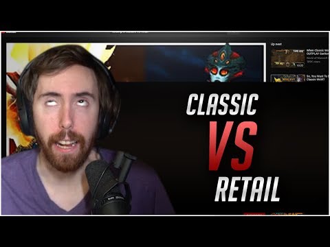 Asmongold Reacts To Raiding In Classic VS Retail by Platinum Wow \w Chat