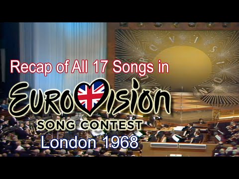Recap of All 17 Songs in Eurovision Song Contest 1968