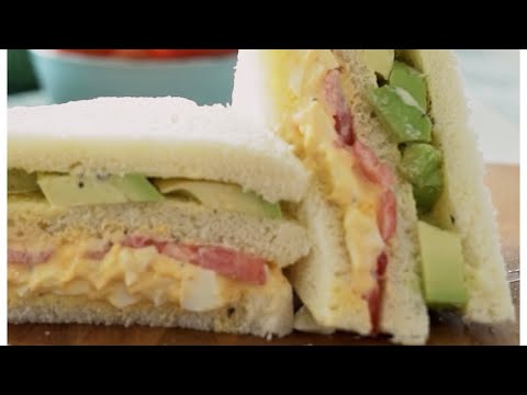 Receta de Sandwich triple
