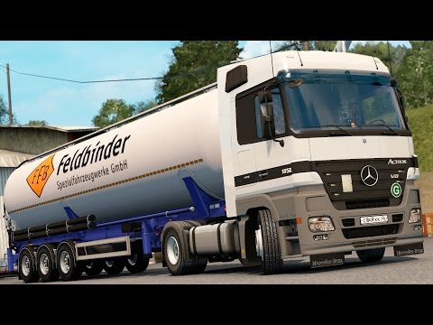 ETS 2 1.24 ProMods 2.03 Mercedes Benz Actros MP2 1850  Stuttgart - Nürnberg