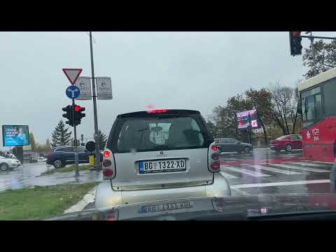 Beograd, voznja, Prvi Osnovni Sud (Aeroinzenjering) - Centar grada