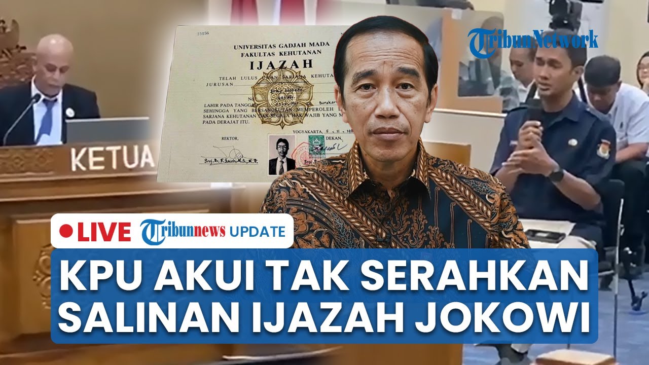 LIVE: Hakim Cecar KPU Usai Ungkap Alasan Tak Serahkan Salinan Ijazah Jokowi ke ANRI: Tafsir Sendiri
