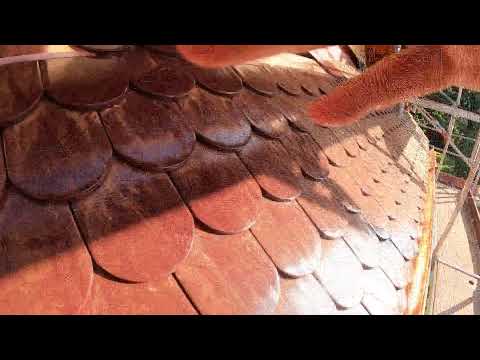 Kupfer Dachrinne an Hechtgaube anbringen- Teil 18 - Biberschwanzdach Ibbenbüren