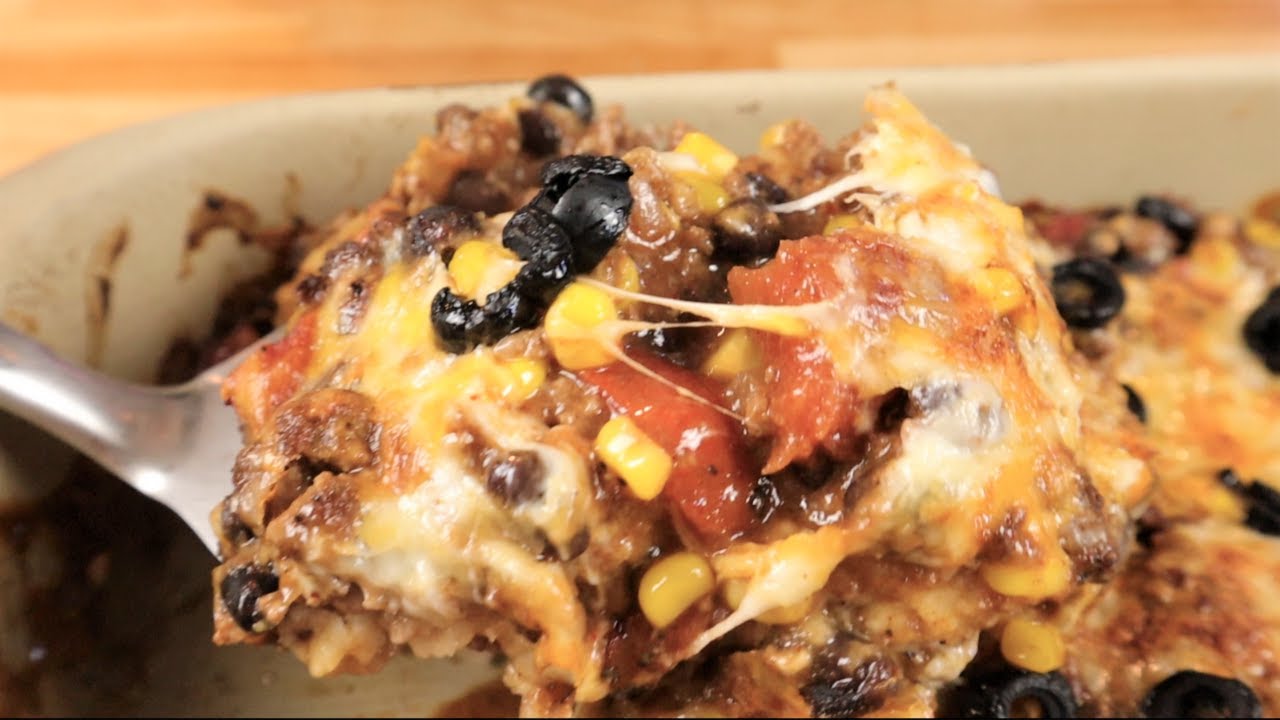 EASY BEEF &  BEAN ENCHILADA CASSEROLE | LITO'S COCINA