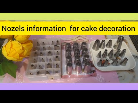 Nozels information  for cake decoration @shagufta munir ka kitchen