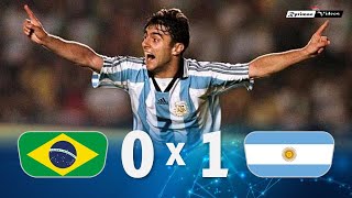 Brasil 0 x 1 Argentina ● 1998 Friendly Extended Goals & Highlights HD