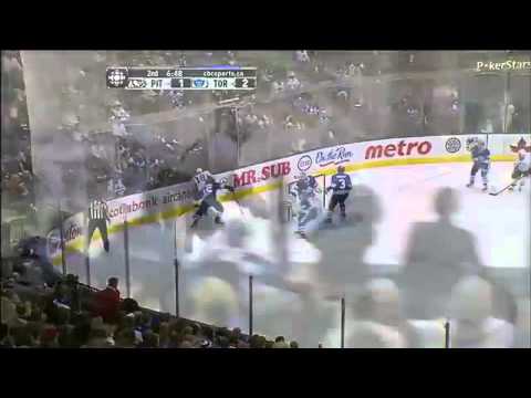 Dion Phaneuf rocks Malkin 10/29/11