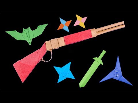 07 Awesome Origami Ninja Star/Sword and Paper Shotgun