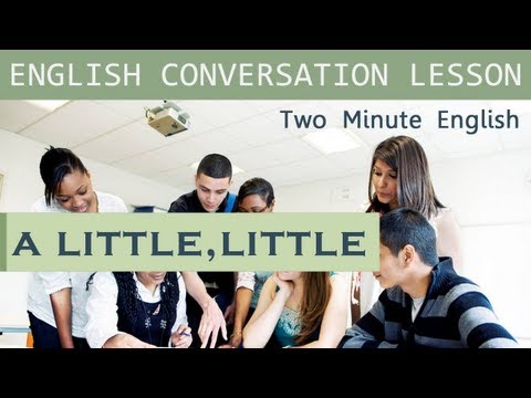 'A Little' and 'Little.' - Common Mistakes - Confusion Lesson