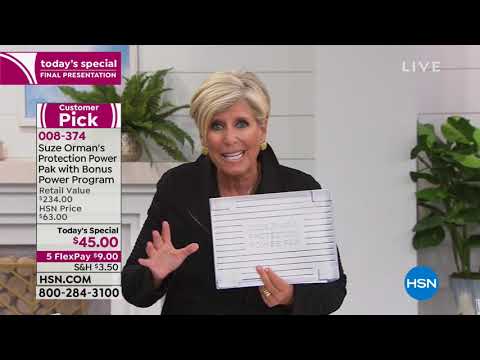HSN | Suze Orman Financial Solutions for You 01.07.2019 - 10 PM