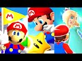 Super Mario 3D All Stars All Final Bosses Endings No Damage