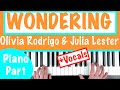 How to play WONDERING - Olivia Rodrigo & Julia Lester (HSMTMTS) Piano Chords Tutorial
