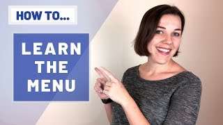 How to learn the Menu! Tips for how to be a good server