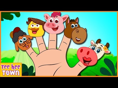 Farm Animals Finger Family | Old MacDonald had a Farm | Nursery Rhymes for Children by Teehee Town