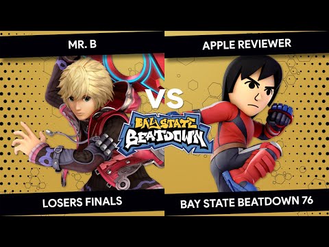 Bay State Beatdown 76 - Apple Reviewer (Mii Brawler) vs Mr. B (Shulk) - Losers Finals