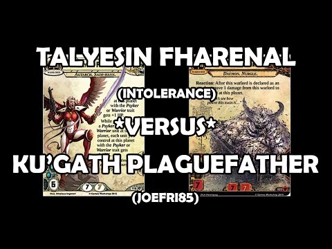 Talyesin Fharenal versus Ku'gath Plaguefather - Warhammer 40,000: Conquest