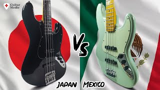 Video thumbnail for MEXICAN JAZZ BASS vs JAPANESE JAZZ BASS -  Tone Comparison! by Guitar Medic