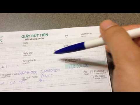 Agribank: cách ghi giấy rút tiền tại agribank bất kỳ