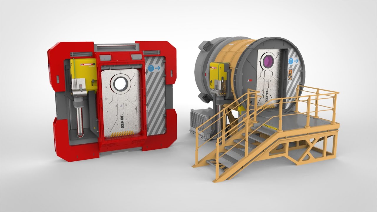 Porta de fic&ccedil;&atilde;o cient&iacute;fica 25 Modelo 3D