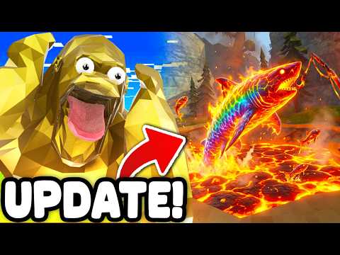 NEW LAVA FISHING UPDATE has SO MANY SECRETS in Animal Company! (Animal Company VR)