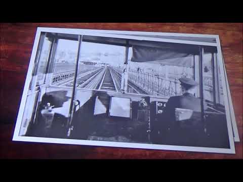 Foxy sitting inside the vintage Drewry Tramcar in the Havenstreet Train Story, 18th August 2018