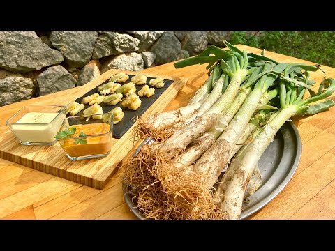 Verdura Crujiente en Tempura CALÇOTS y Salsa para Dipear - Guille Rodriguez
