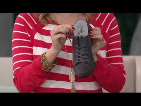 Clarks Cloud Stepper Lace-up Sneakers - Sillian Glory on QVC