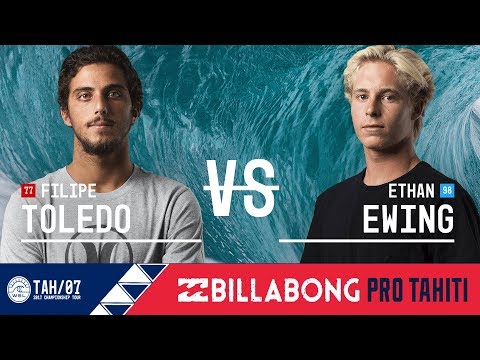 Filipe Toledo vs. Ethan Ewing - Round Two, Heat 3 - Billabong Pro Tahiti 2017