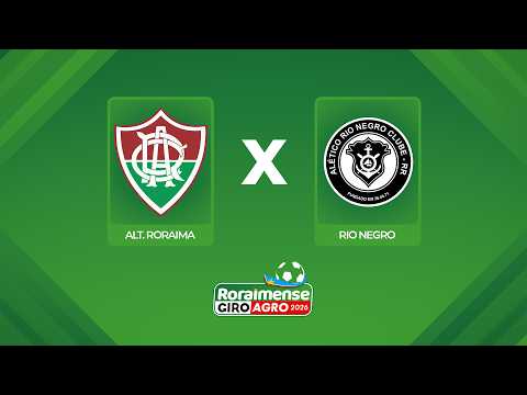 AO VIVO: ATL. RORAIMA X RIO NEGRO | 6ª RODADA | RORAIMENSE GIROAGRO 2026