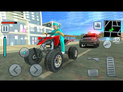 Escaping From Police in ATV Quad Bike - Brazil Tuning 2 - Android IOS Gameplay.