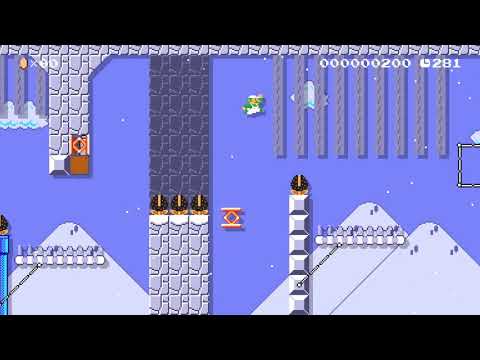 ⊂ Make it snow ⊃ by Puertas112 🍄 Super Mario Maker 2 ✹Switch✹ #bbg