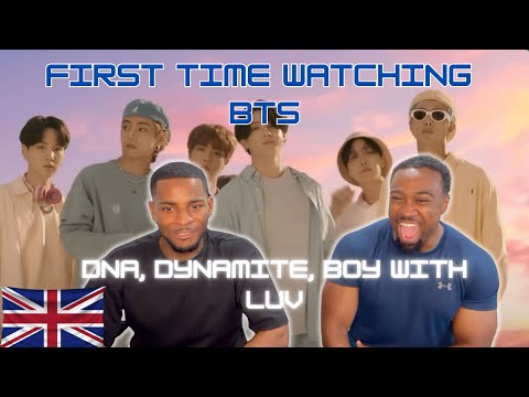 UK GUYS First Time Reacting to BTS  - 'DNA' | 'Dynamite' | 'Boy With Luv' !!