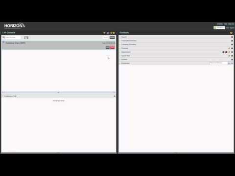 Horizon Call Centre Agent - Chapter 8: Answer, end, hold and resume calls
