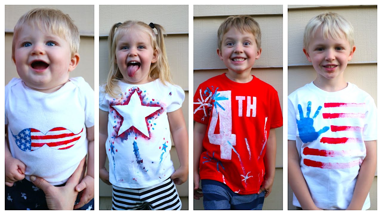 Make Three Easy 4th of July T-Shirts for Kids