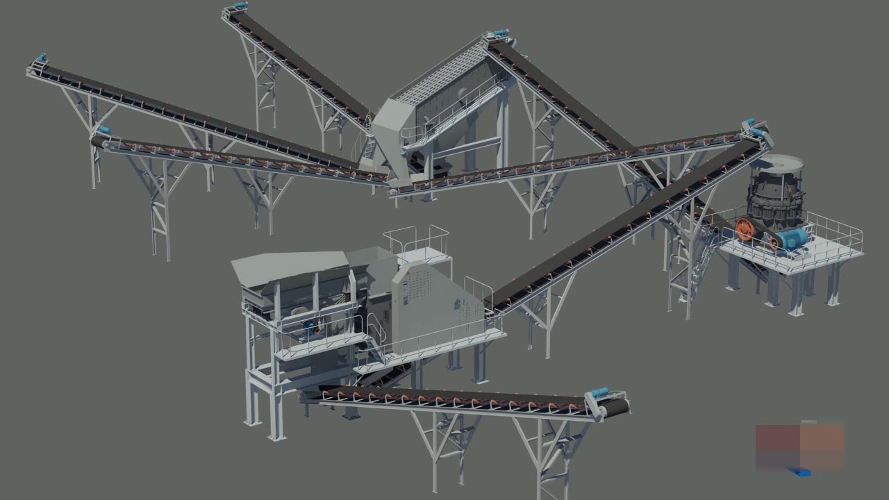 Stone Crusher Plant 3D