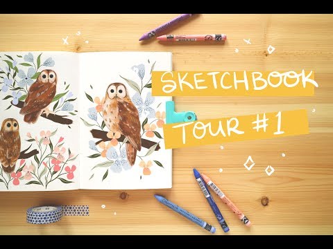 Sketchbook Tour #1 | I finished my first sketchbook!