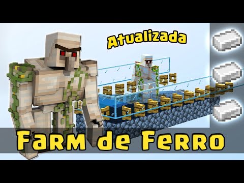 MINECRAFT - A MELHOR FARM DE FERRO INFINITO - TUTORIAL