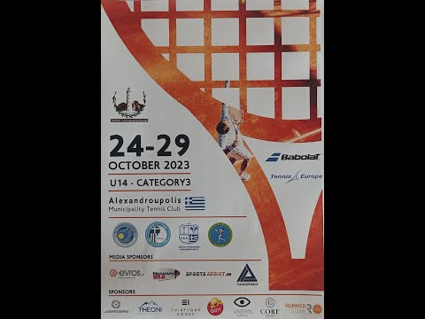 Alexandroupolis Junior Cup 27-28-29/10/2023 Live streaming start 28/10/2023 time 10:00