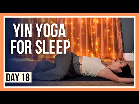 15 min Evening Yin Yoga – Day #18 (YOGA STRETCHES BEFORE BED) thumbnail