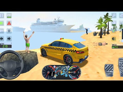 4x4 BMW CAR CITY MIAMI BEACH UBER DRIVER - Taxi Sim 2020 - GamePlay [Android & iOS]