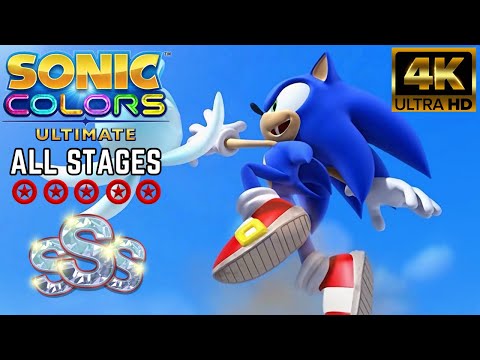Sonic Colors Ultimate - All Stages [S-Ranks & All Red Rings] / No Damage (4K60FPS)