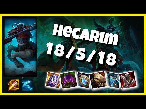 Hecarim vs Kindred KOREAN Challenger JUNGLE (18/5/18) - v11.5