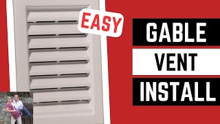 Install Novik Vinyl Attic / Gable Vent Easy #how #diy #howto