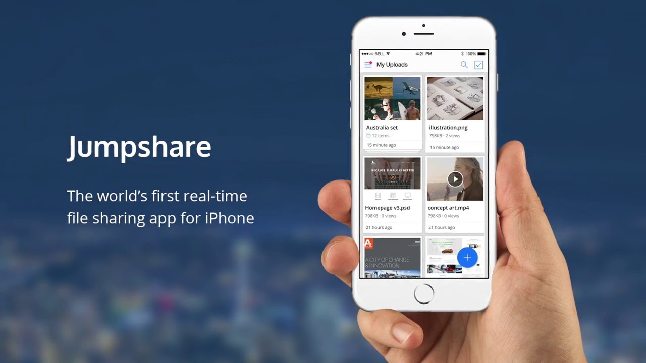 Jumpshare for iPhone (HD) - Real Time File Sharing