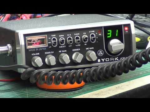 York JCB863 CB27/81 UK FM CB radio  - On The Air test
